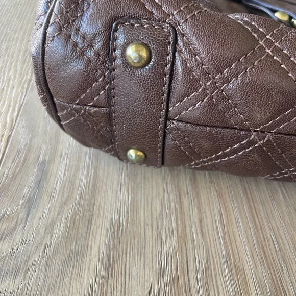 Marc Jacobs Brown Quilted Stam Bag